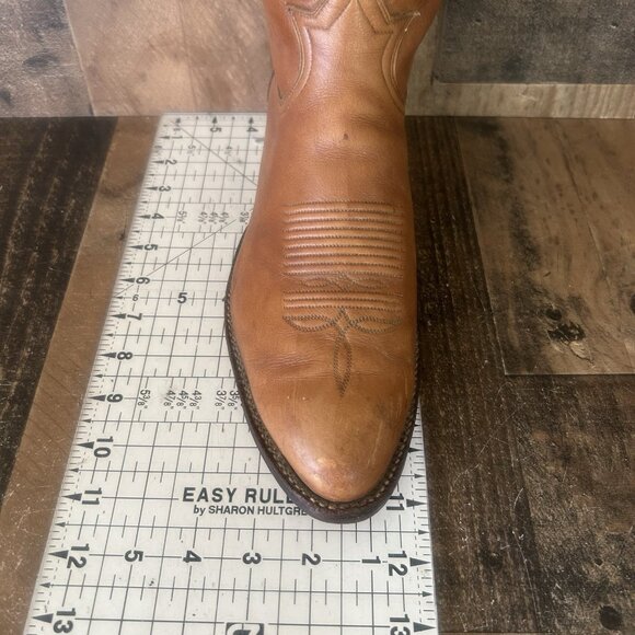 Tony Lama Vintage Gold Label Western Cowboy Boots Mens 10.5 E - Picture 4 of 12